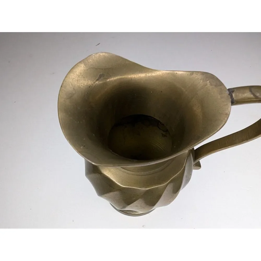 Vintage Brass Creamer Pitcher Made In India 4.5